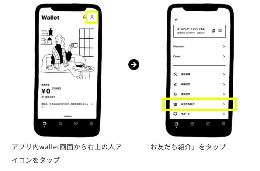 みんなの銀行お友だち紹介コード