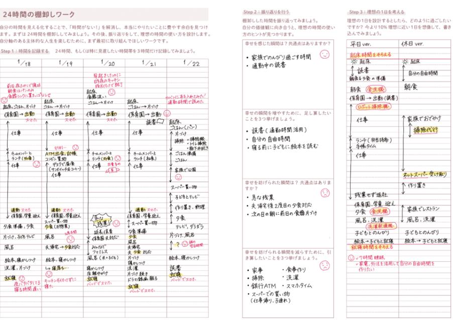 自分軸手帳24時間の棚卸ワーク